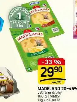 Flop MADELAND 20-45% vybrané druhy 100 g | plátky nabídka