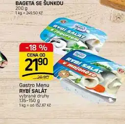 Flop RYBÍ SALÁT vybrané druhy nabídka