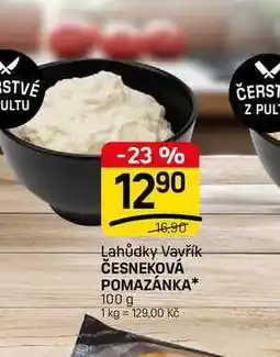 Flop ČESNEKOVÁ POMAZÁNKA nabídka