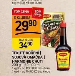 Flop TEKUTÉ KOŘENÍ | SOJOVÁ OMÁČKA | HARMONIE CHUTI 200 g | nabídka