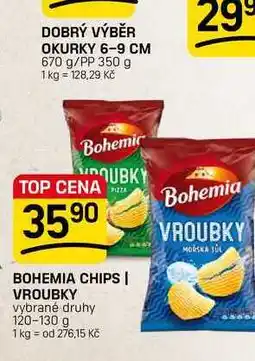 Flop BOHEMIA CHIPS | VROUBKY vybrané druhy nabídka