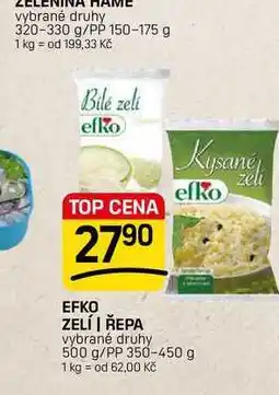Flop EFKO ZELÍ | ŘEPA vybrané druhy 500 g/PP nabídka