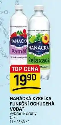 Flop HANÁCKÁ KYSELKA FUNKČNÍ OCHUCENÁ VODA* vybrané druhy nabídka