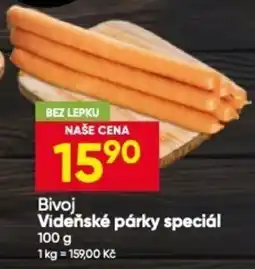Hruška Bivoj videňské párky speciál nabídka