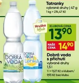 Hruška Dobrá voda s příchutí nabídka