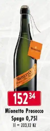 Qanto Mionetto Prosecco Spago nabídka
