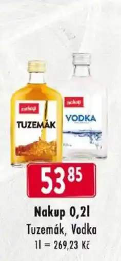 Qanto Nakup Tuzemák, Vodka nabídka