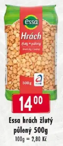 Qanto Essa hrách žlutý půlený nabídka