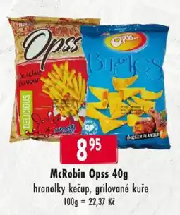 Qanto McRobin Opss hranolky kečup, grilované kuře nabídka
