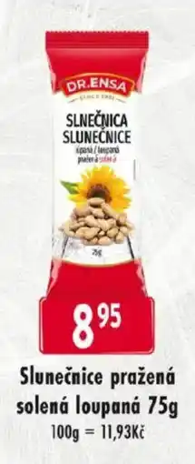 Qanto Dr. Ensa slunečnice pražená solená loupaná nabídka