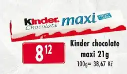 Qanto Kinder chocolate maxi nabídka