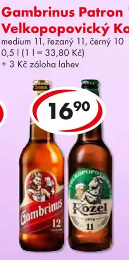 CBA Gambrinus Patron Velkopopovický Kozel nabídka