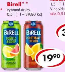 CBA Birell pomelo & grep nabídka