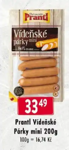 Qanto Prantl vídeňské párky mini nabídka