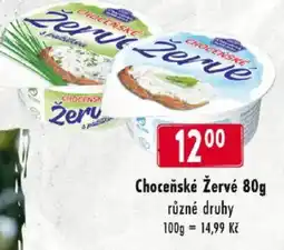 Qanto Chocenske Zervy nabídka