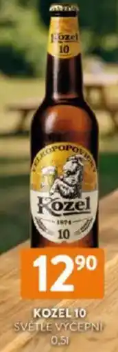 Qanto Kozel 10 světle výčepní nabídka