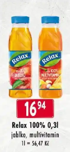 Qanto Relax 100% jablko, multivitamin nabídka