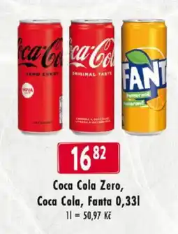 Qanto Coca Cola Zero, Coca Cola, Fanta nabídka