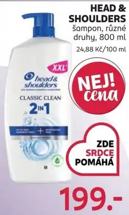 Rossmann Head & shoulders šampon nabídka