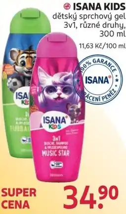 Rossmann Isana kids dětský sprchový gel nabídka