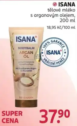 Rossmann Isana tělové mléko s arganovým olejem nabídka