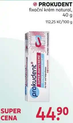 Rossmann Prokudent fixační krém natural nabídka