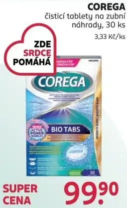 Rossmann Corega čistící tablety na zubní náhrady nabídka
