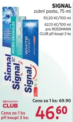 Rossmann Signal zubní pasta nabídka