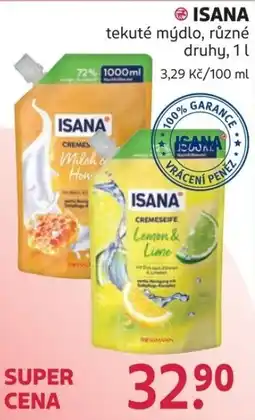 Rossmann Isana tekuté mýdlo nabídka