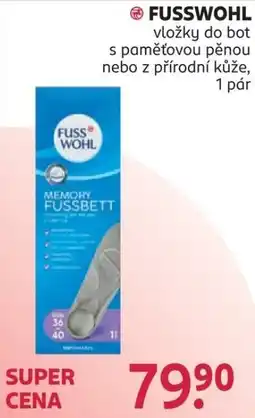 Rossmann Fusswohl vložky do bot nabídka
