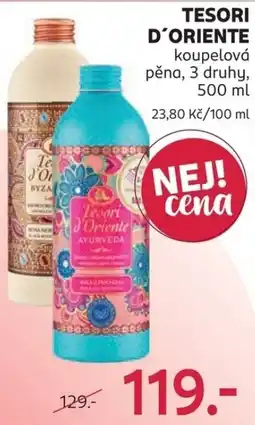 Rossmann Tesori d'Oriente koupelová pěna nabídka