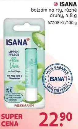 Rossmann Isana balzám na rty nabídka