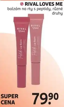 Rossmann Rival loves me balzám na rty s peptidy nabídka
