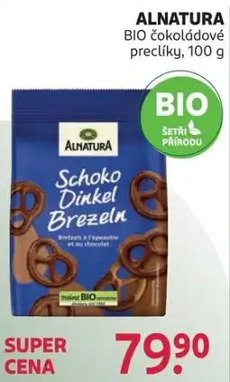 Rossmann Alnatura čokoládové preclíky nabídka