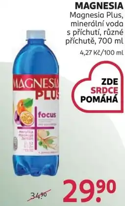 Rossmann Magnesia magnesia plus minerální voda s příchutí různé příchutě nabídka