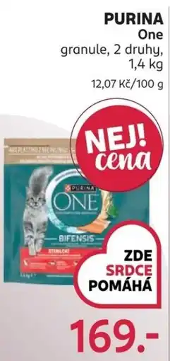 Rossmann Purina One granule nabídka