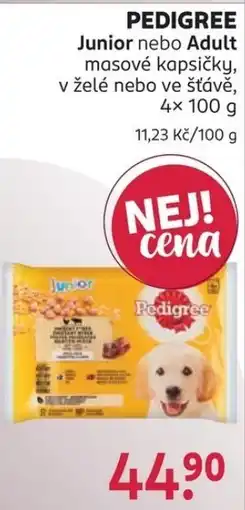 Rossmann Pedigree junior nebo adult masové kapsičky nabídka