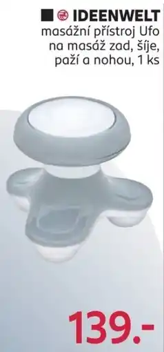 Rossmann Ideenwelt masážní přístroj Ufo nabídka