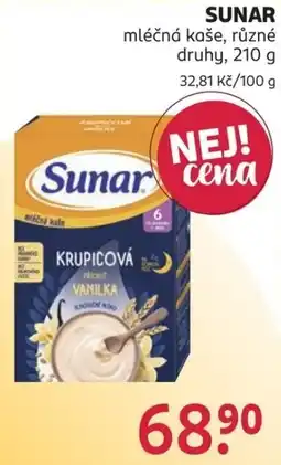 Rossmann Sunar mléčná kaše nabídka