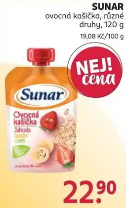 Rossmann Sunar ovocná kašička nabídka