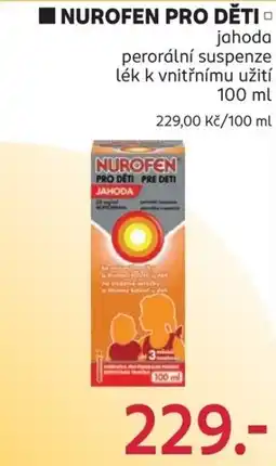 Rossmann Nurofen pro děti jahoda nabídka