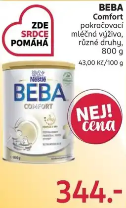 Rossmann Nestlé BEBA Comfort nabídka