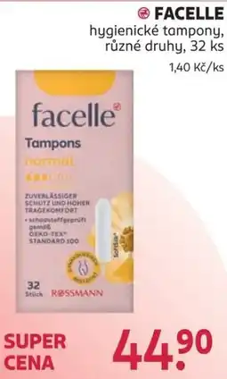 Rossmann Facelle hygienické tampony nabídka