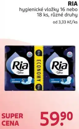 Rossmann Ria hygienické vložky nabídka
