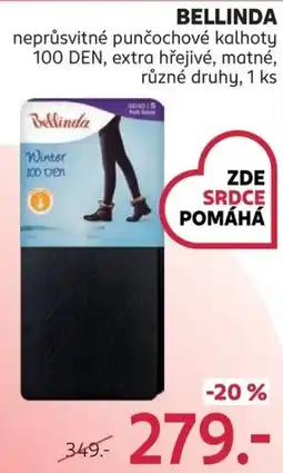 Rossmann Bellinda neprůsvitné punčochové kalhoty 100 DEN nabídka