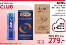 Rossmann Durex bezlatexové kondomy nabídka