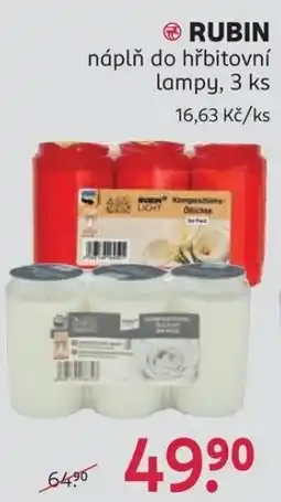 Rossmann Rubin náplň do hřbitovní lampy nabídka