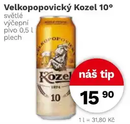 Konzum Kozel Velkopopovický 10° nabídka