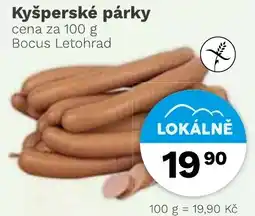 Konzum Bocus Kyšperské párky nabídka
