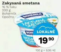 Konzum Bohemilk zakysaná smetana nabídka